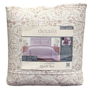 details by Becki Owens Cotton Gauze Quilt Set, 3 Piece, Full/Queen - Mauve